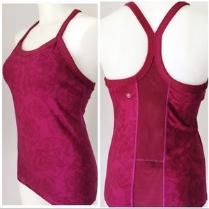 {Lululemon} Fuchsia Ujjayi Power Y Racerback Tank
